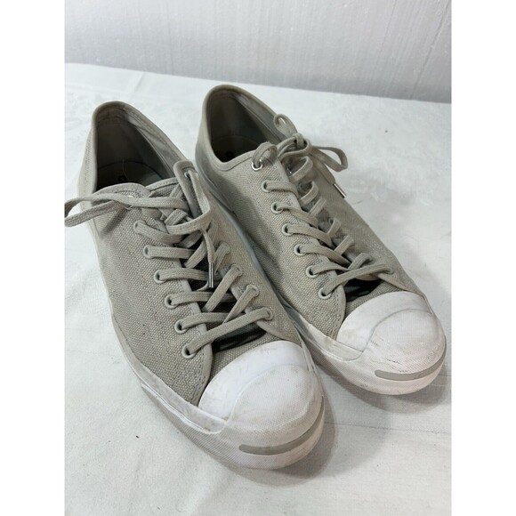 Converse Jack Purcell Sneakers Size Men’s 13 Pale Grey Canvas 159671C - Picture 1 of 6